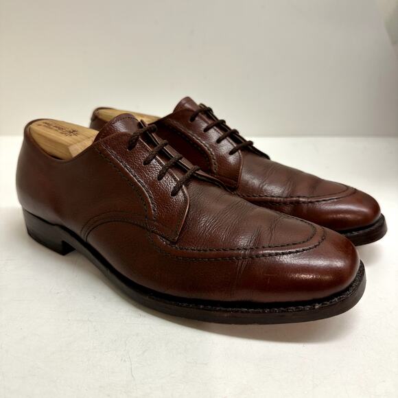 VERY GOOD Alden 473 Brown Calf Apron Toe Blucher UNWORN soles + heels 9 A/C